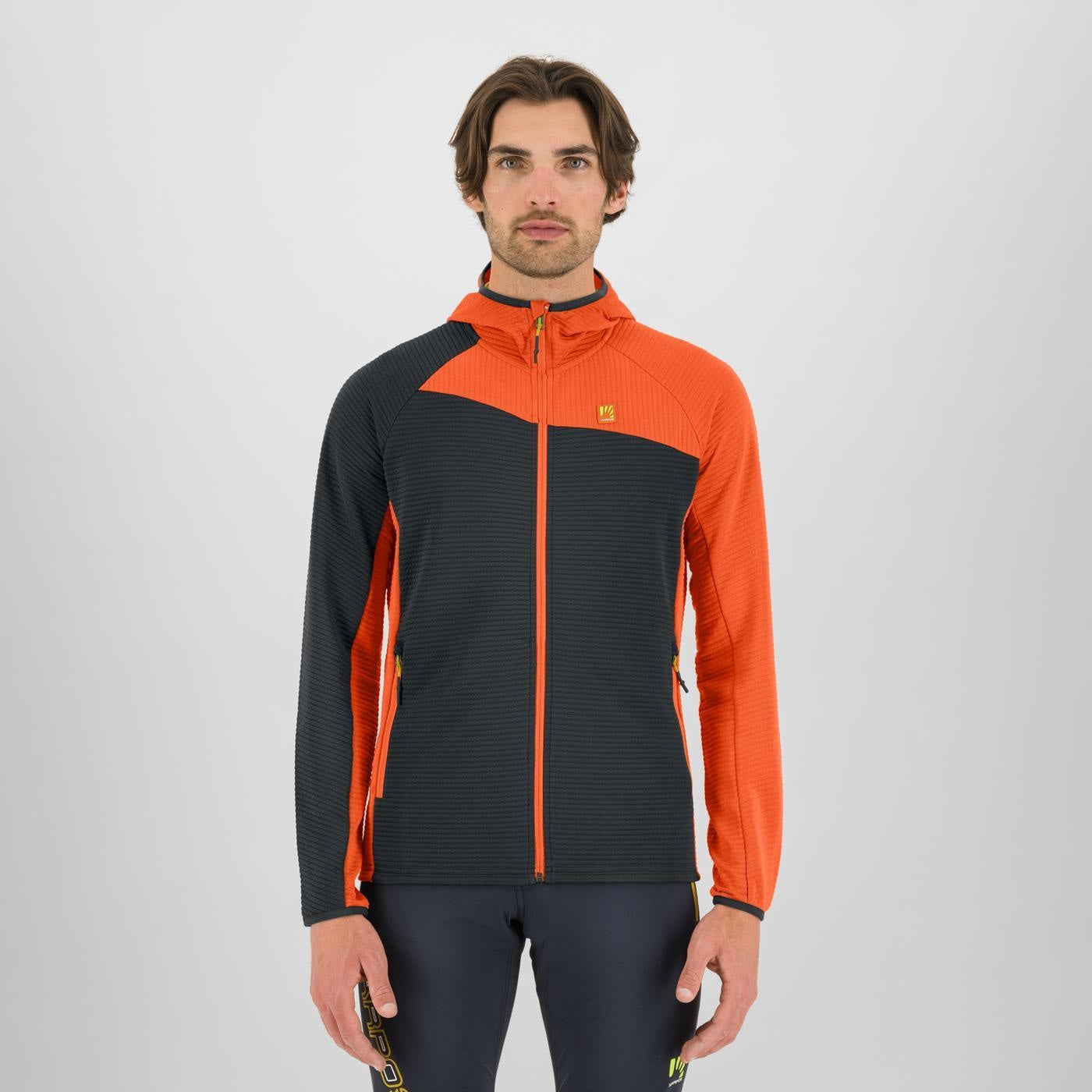 woodl gray / orange Averau Full Zip Hoodie Fleece Man