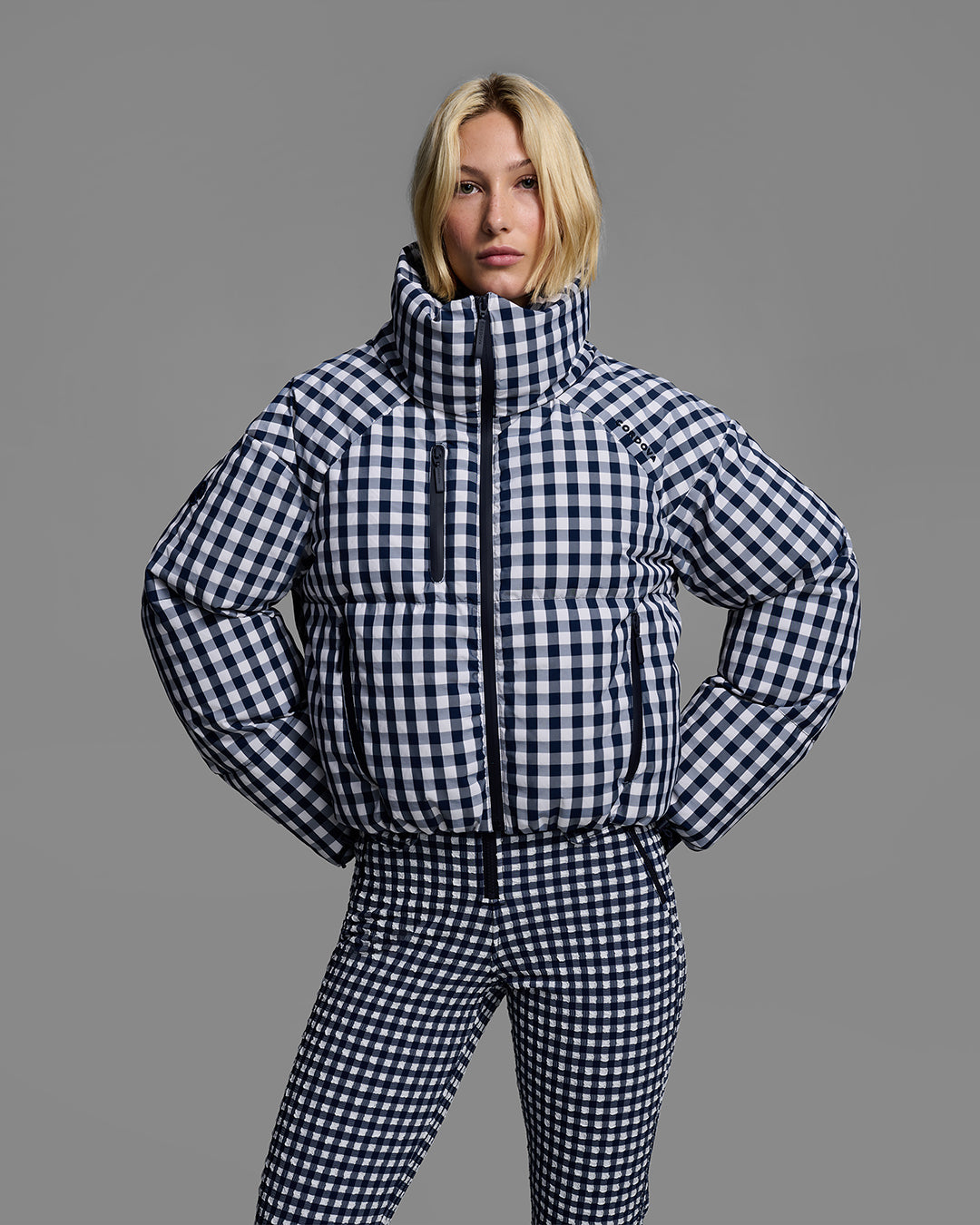 Cortina Gingham Down Ski Jacket W