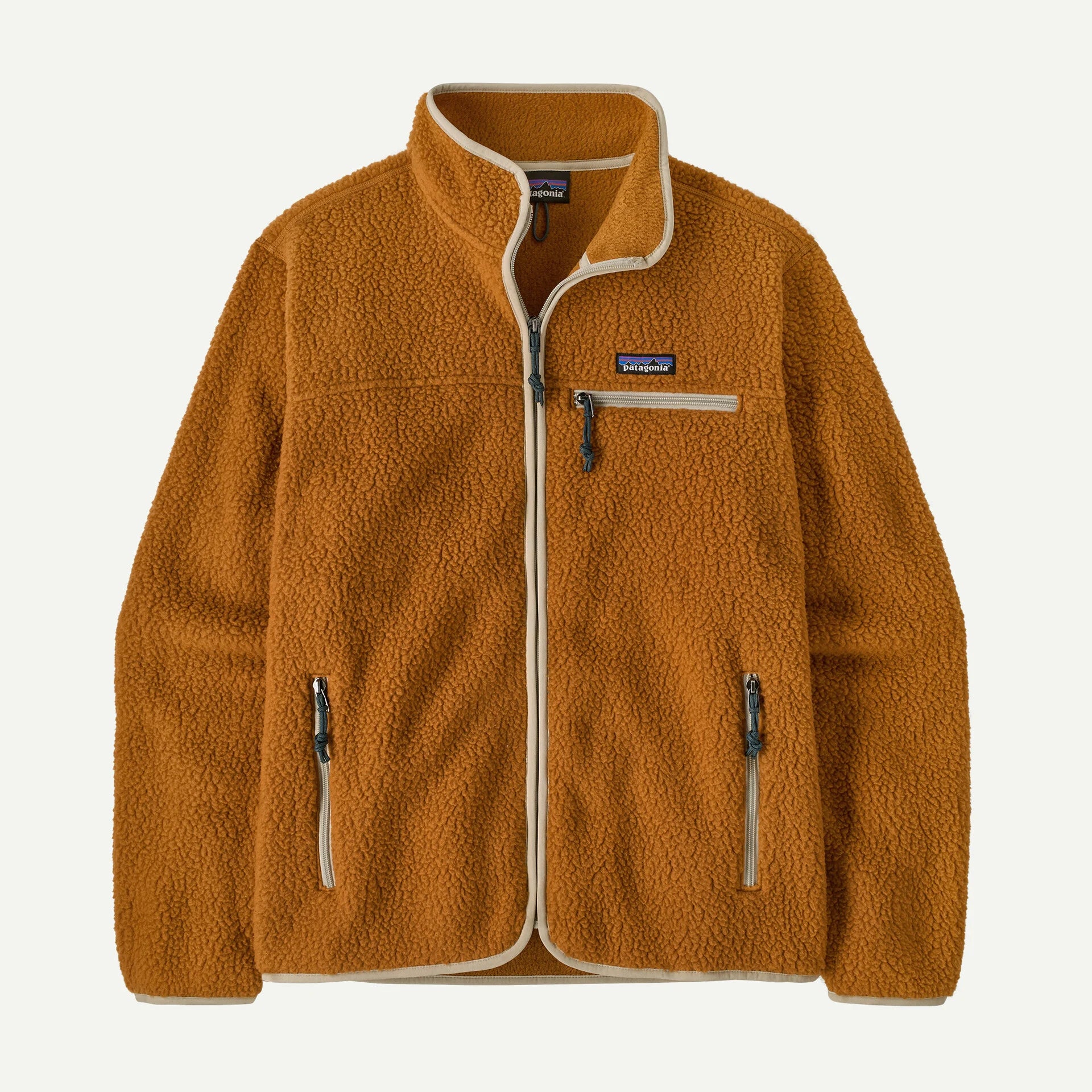 cinnamon brown Retro Pile Fleece Jacket Man