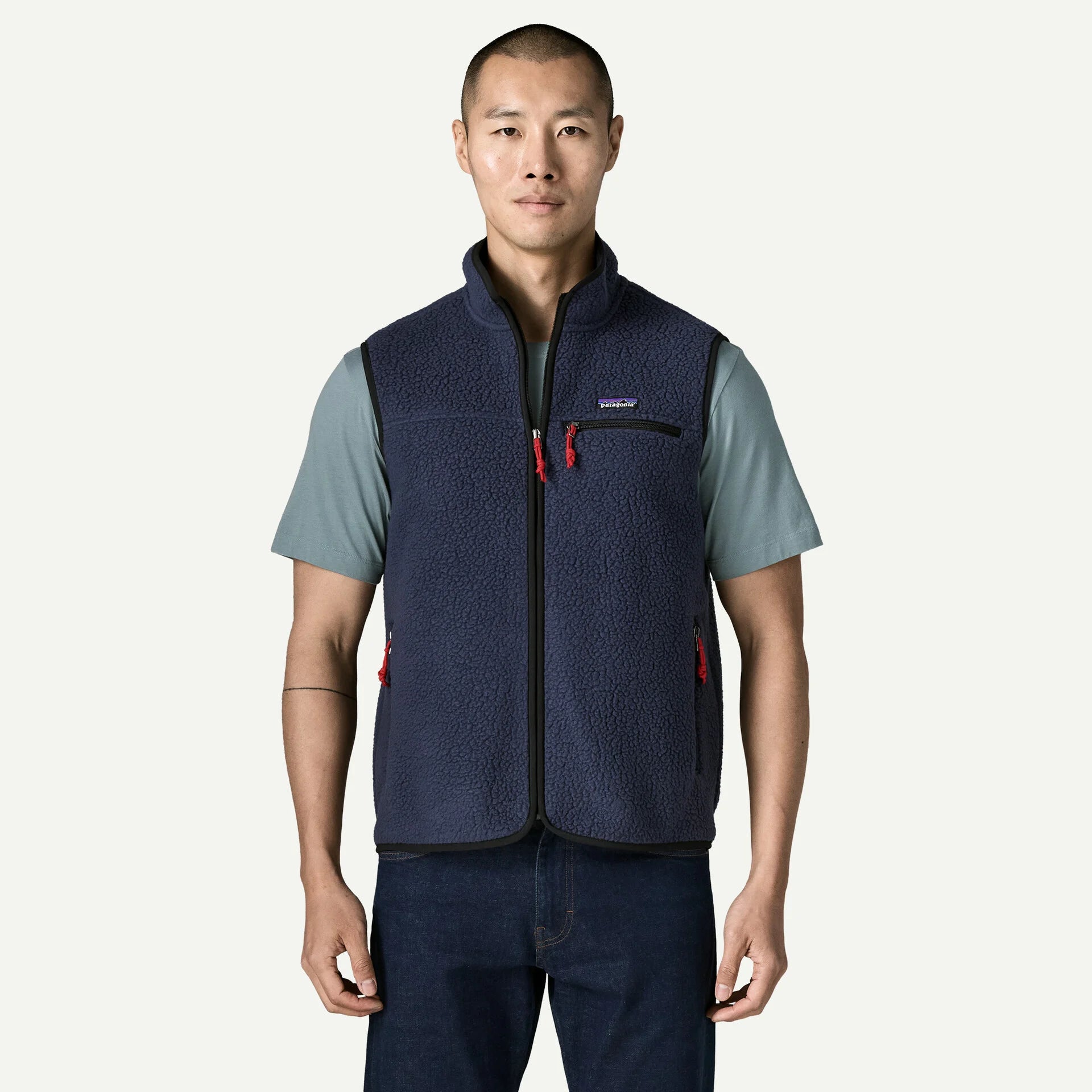 Retro Pile FLeece Vest Man