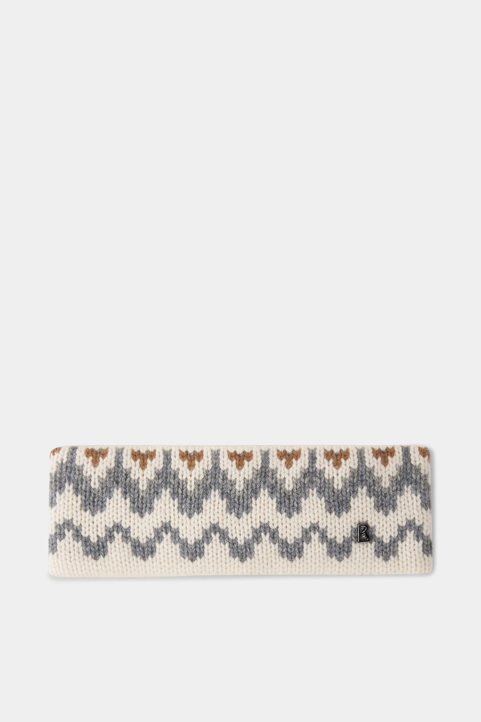 cream/grey Loca Cashmere Headband