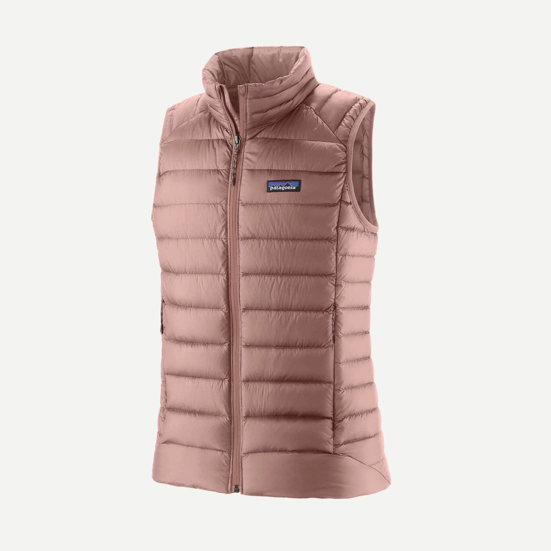 moonrise taupe Down Sweater Vest Wmn