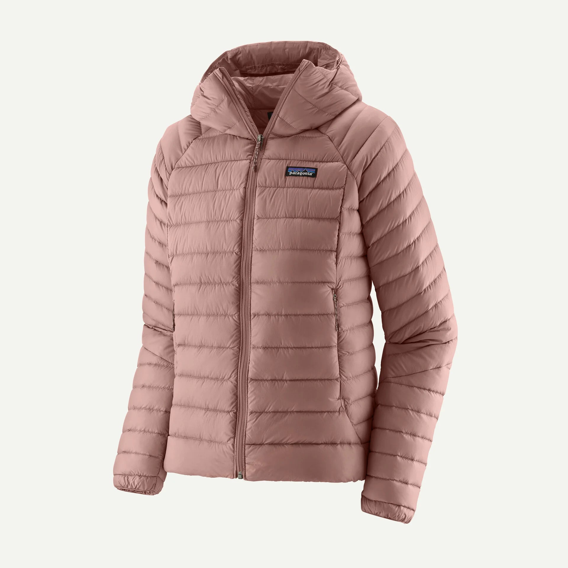 moonrise taupe Down Sweater Hoody Wmn