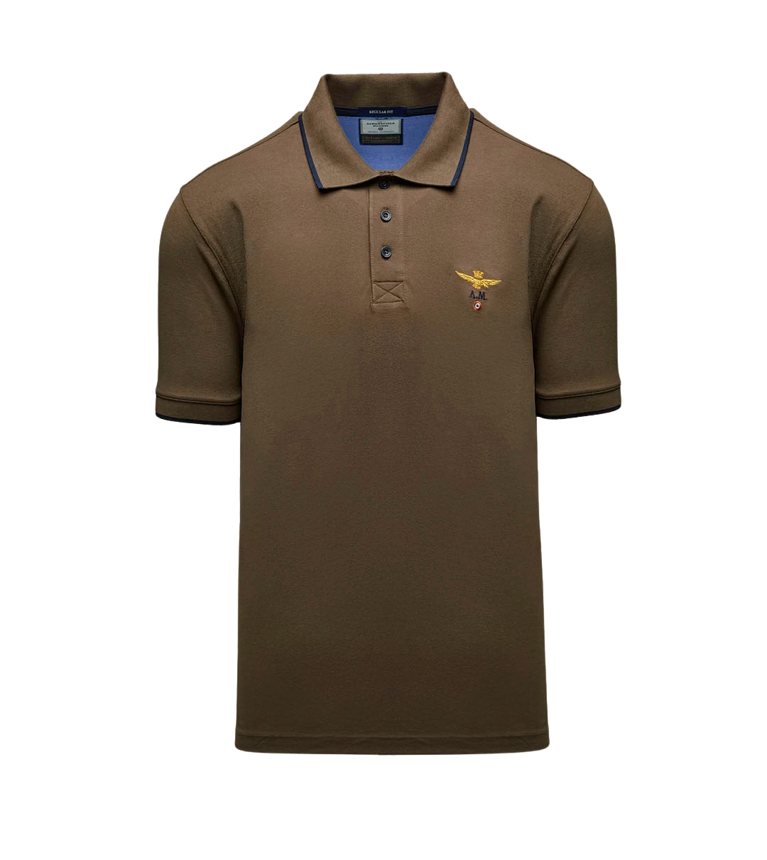 Cotton Piqué Polo Shirt With Logo