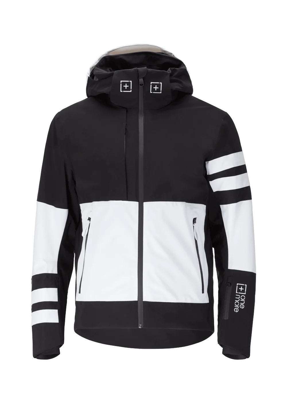 black/white/black 101 Insulated Ski Jacket Econyl M