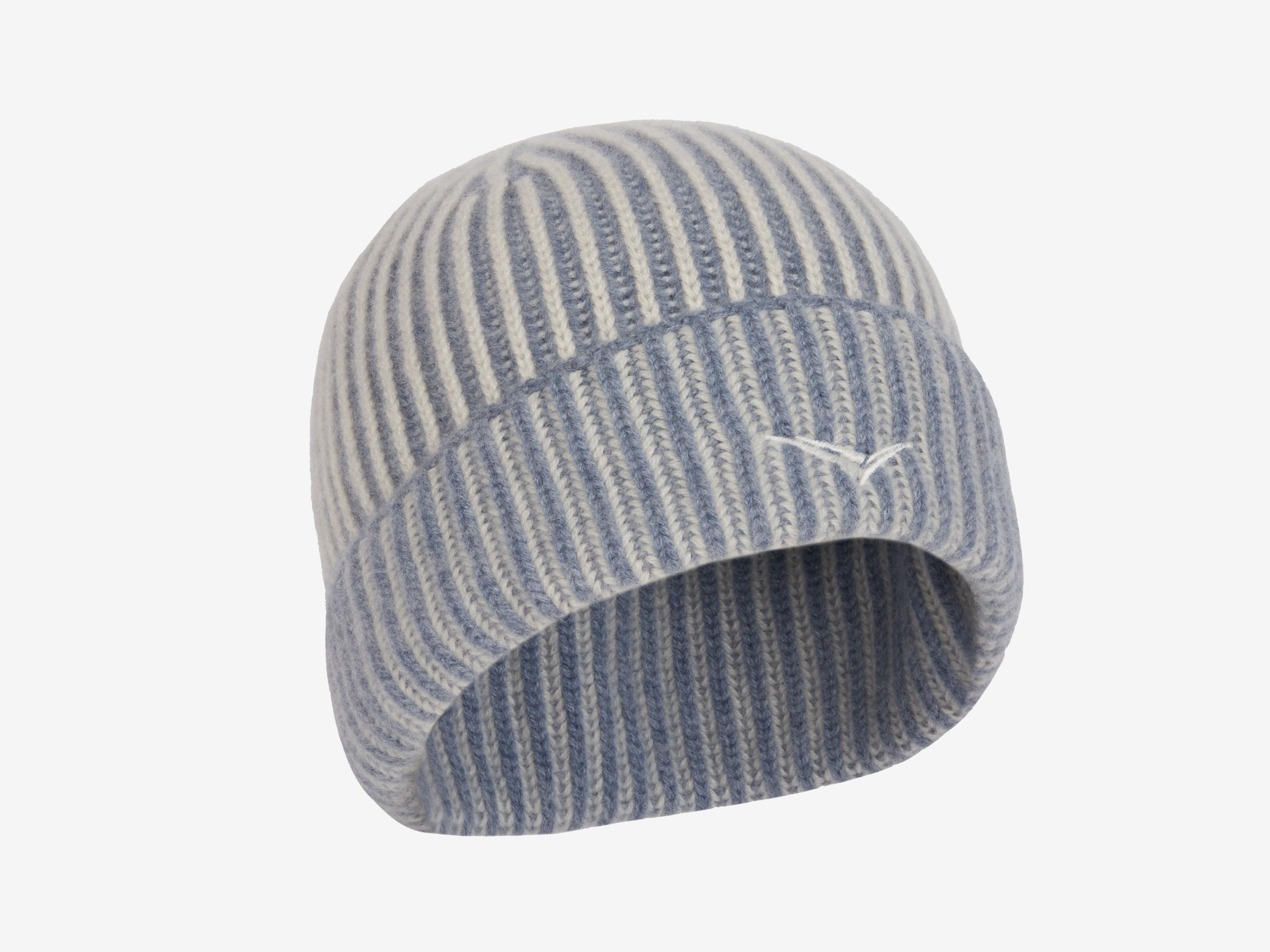 blue grey Dinghy Beanie Reversible