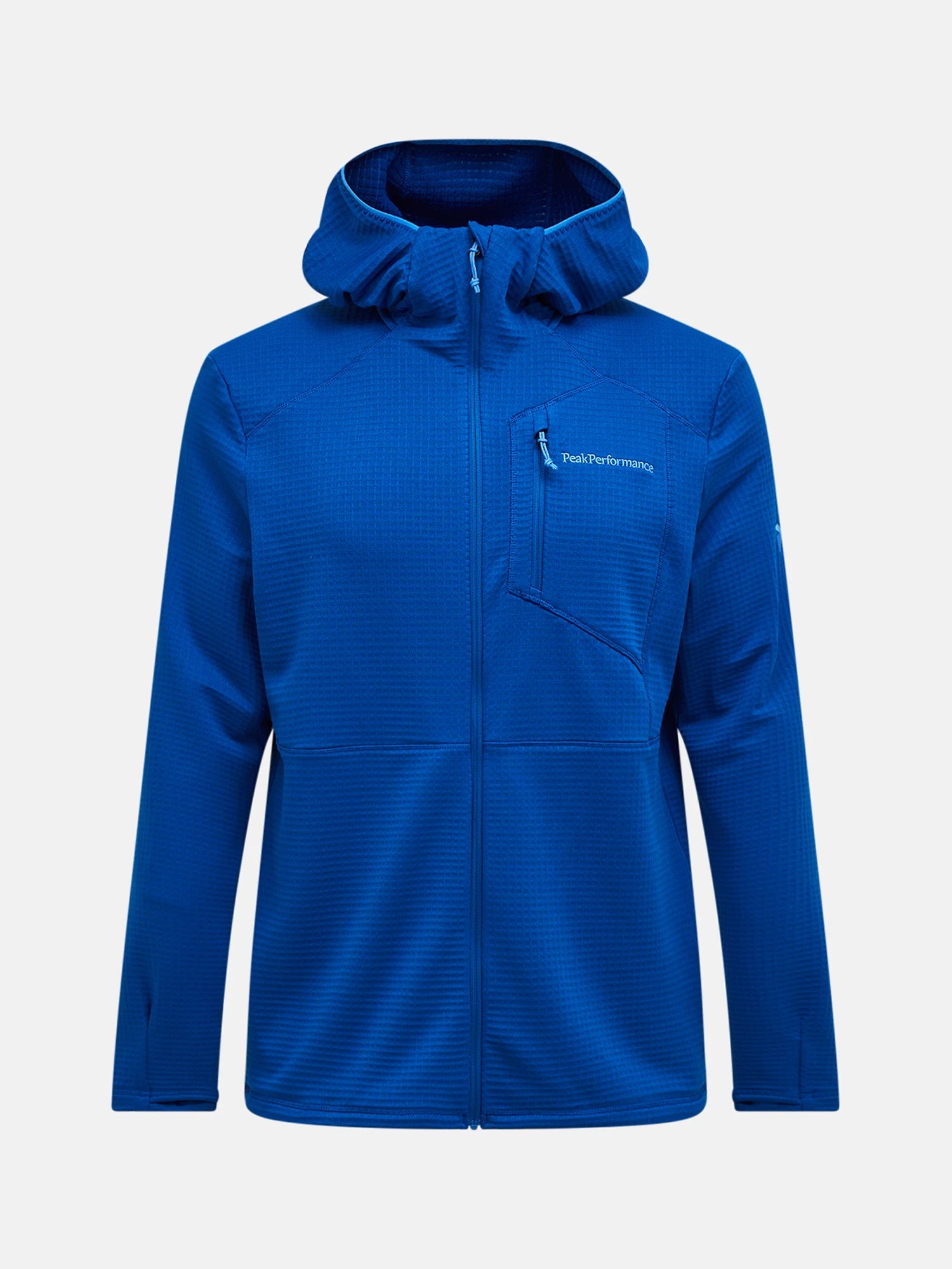 true blue Trail Polartec Zip Hood Man