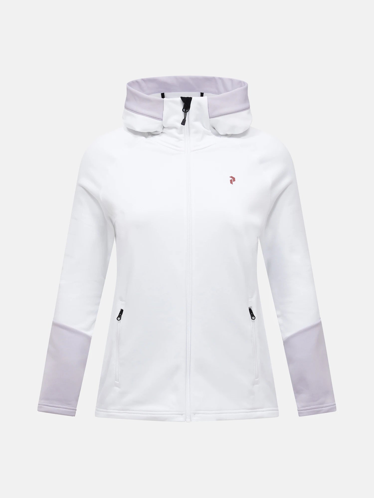 white/misty lavender Rider Essentials Zip Hood Wmn