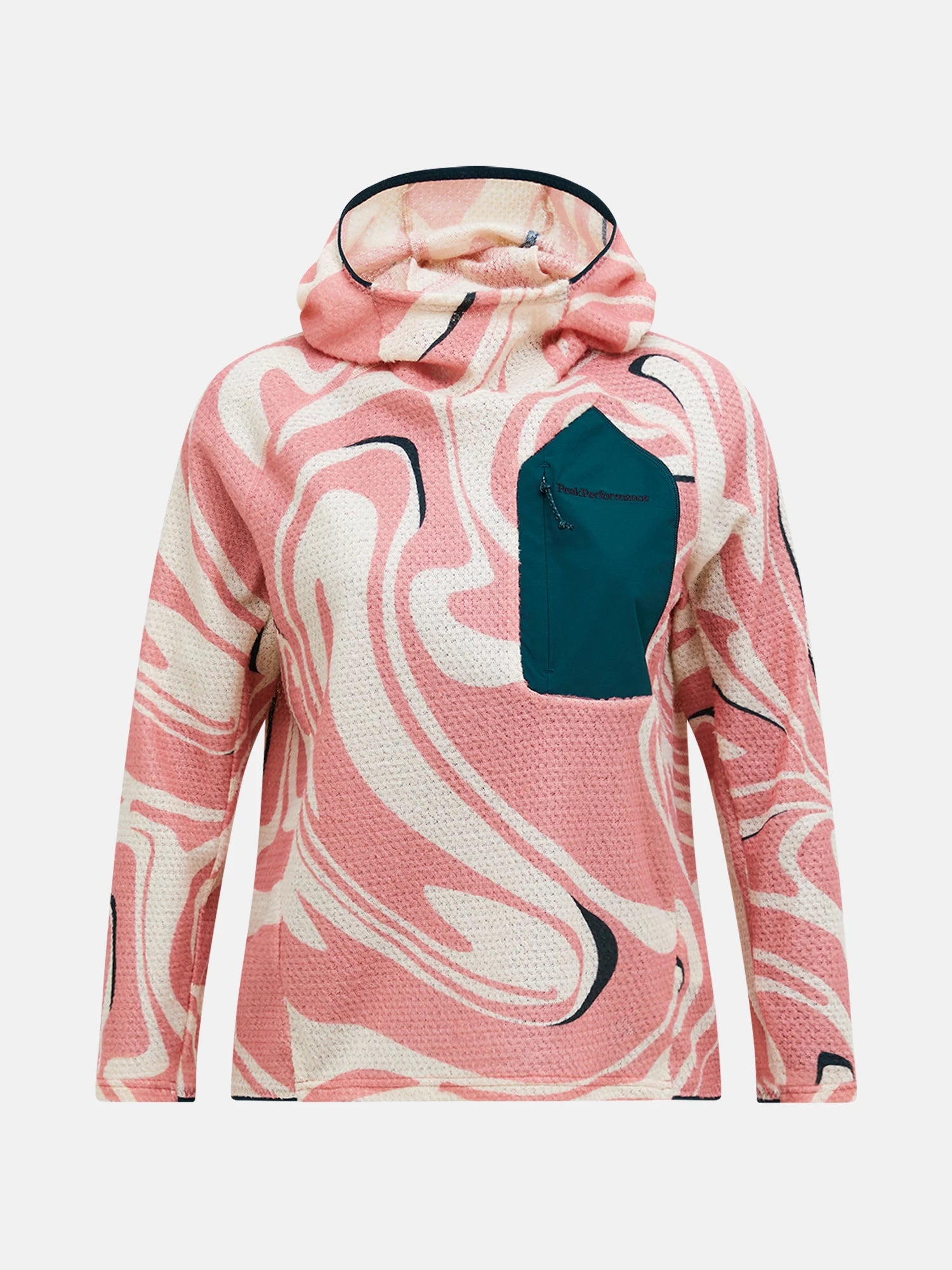 swirl map Freelight Aop Polartec Hood Wmn
