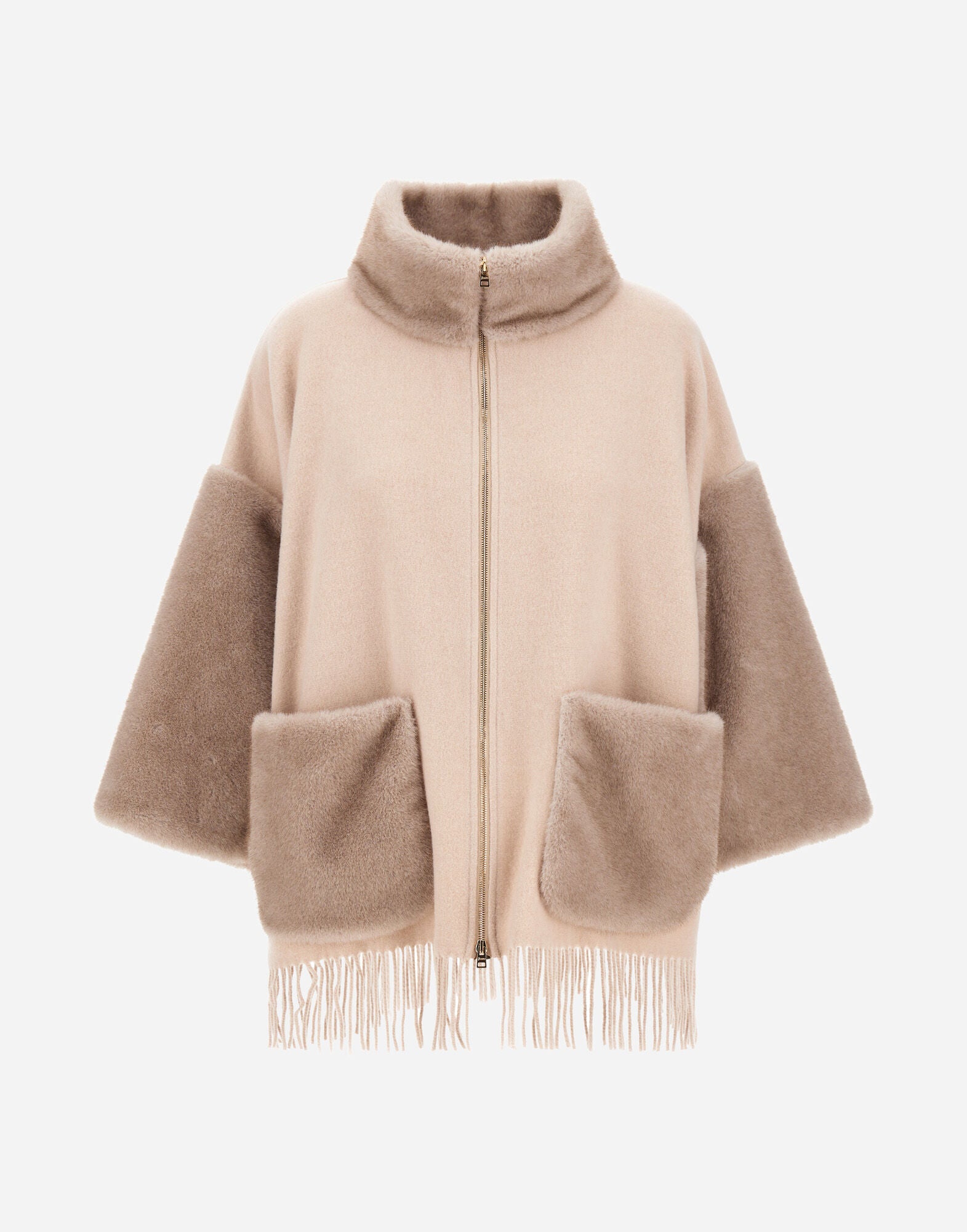 Wool Cashmere Melange Poncho Wmn