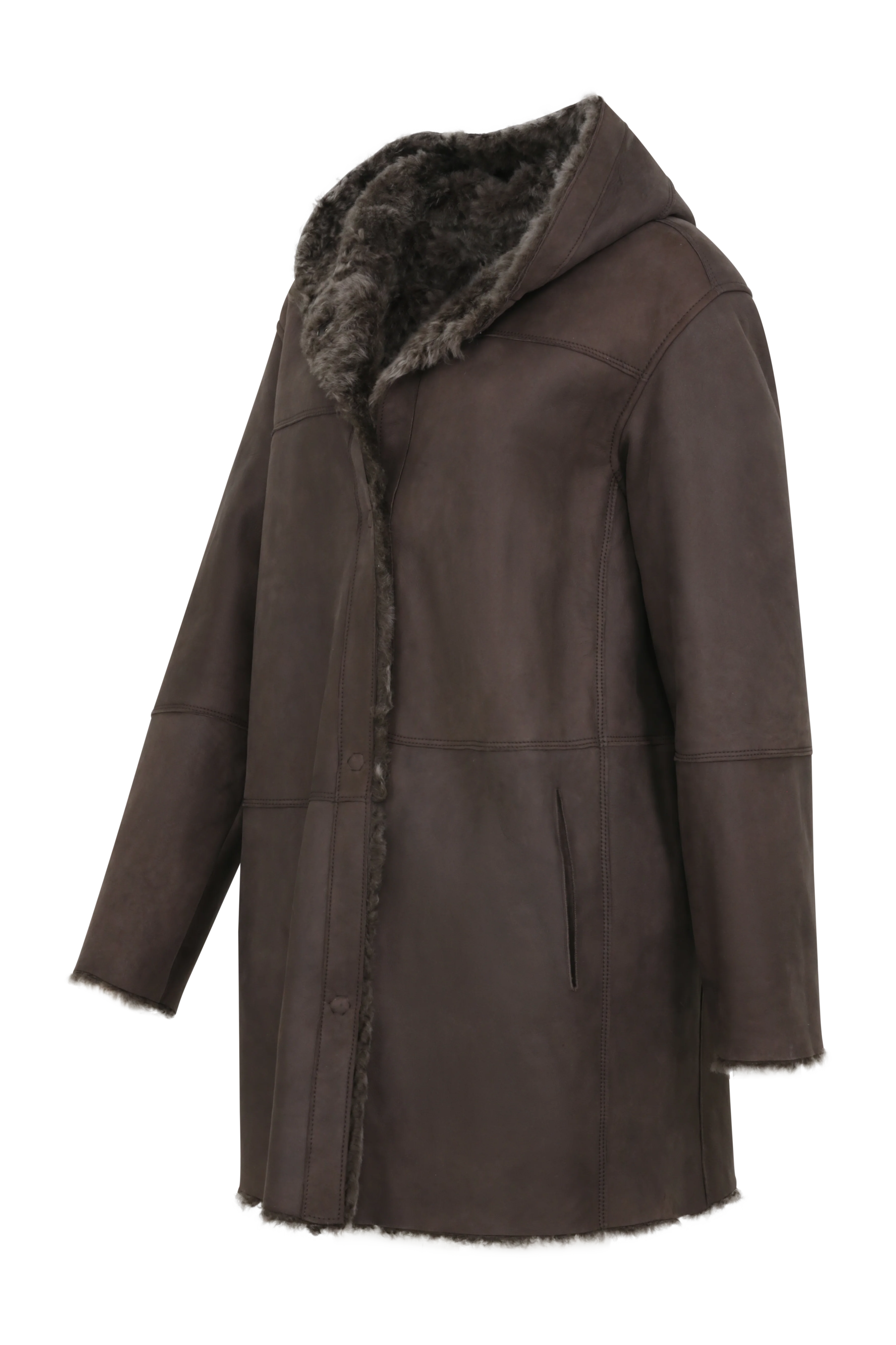 Olivera Lambskin Coat Wmn