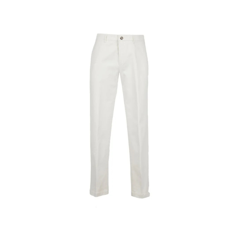 bianco gesso Pantalone Chino Velluto M