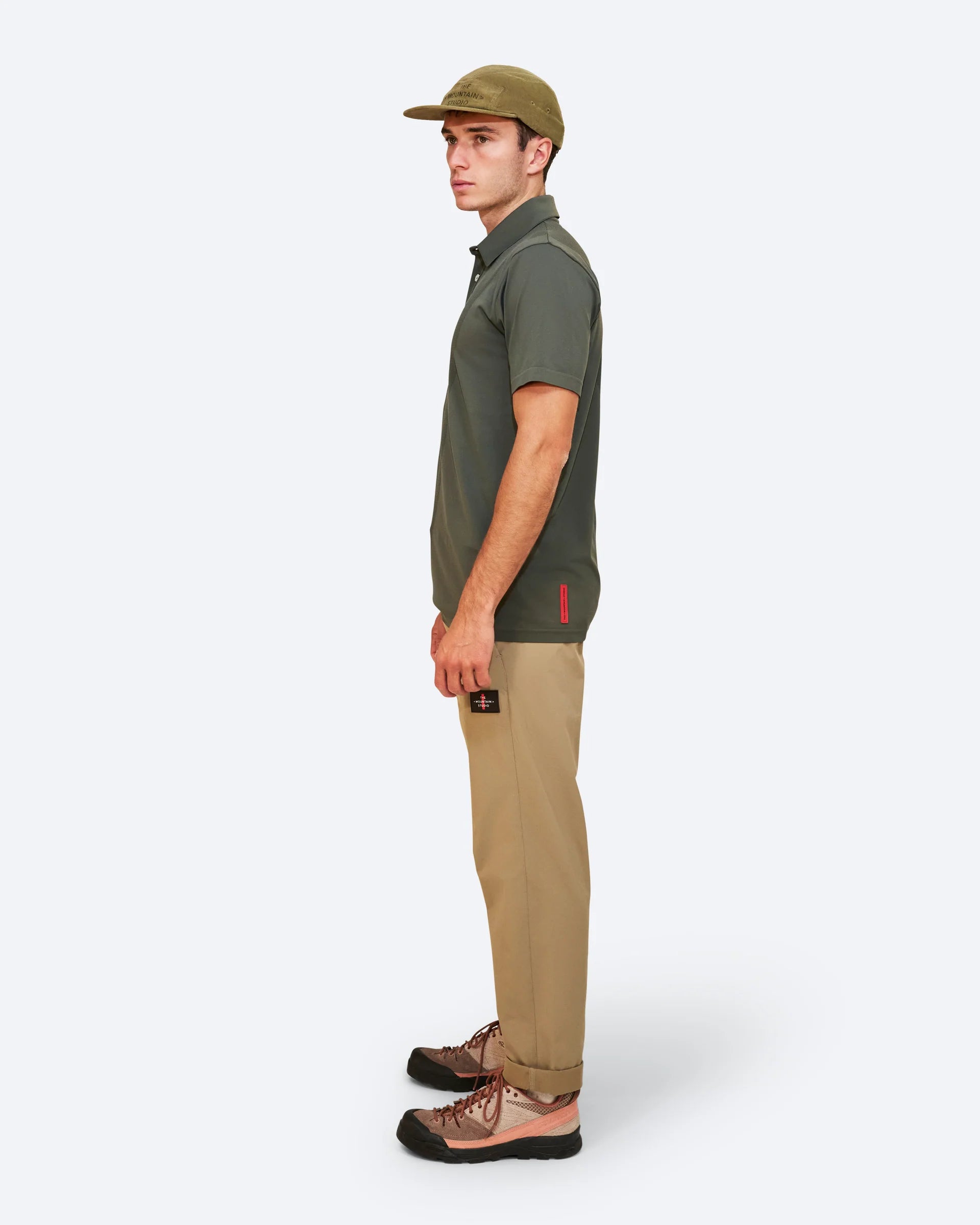 Two Tone Tech Polo Shirt Man
