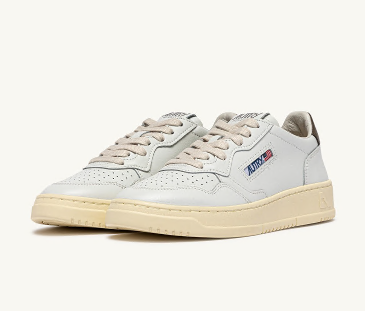 Medalist Low White and Chocolate Leather Wmn