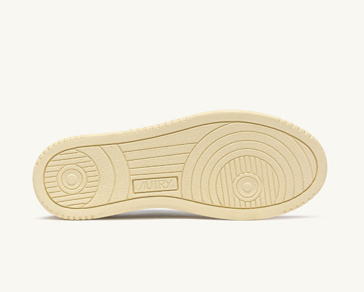 Medalist Low White Leather and Fig Suede Wmn