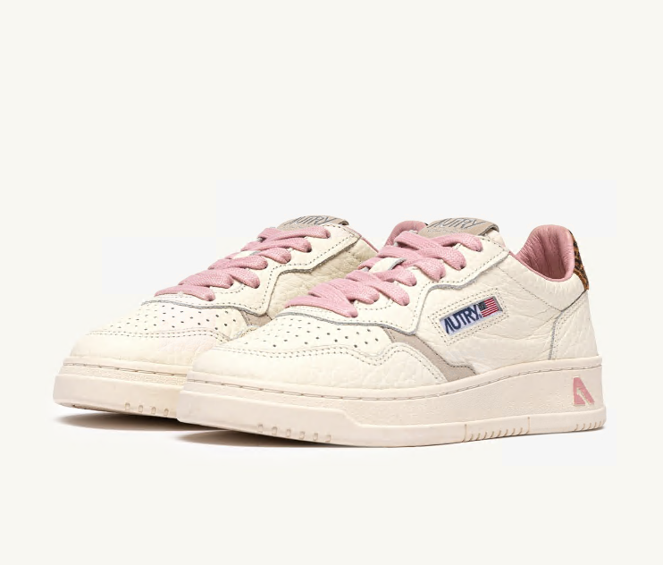Medalist Low Sand and Leopard Leather Wmn