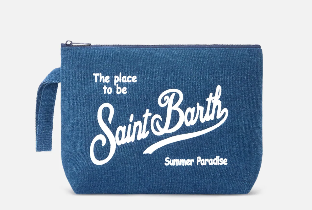 dark bue denim Aline Denim Pochette Dark Blue
