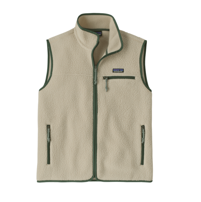 pelican/canopy green Retro Pile FLeece Vest Man