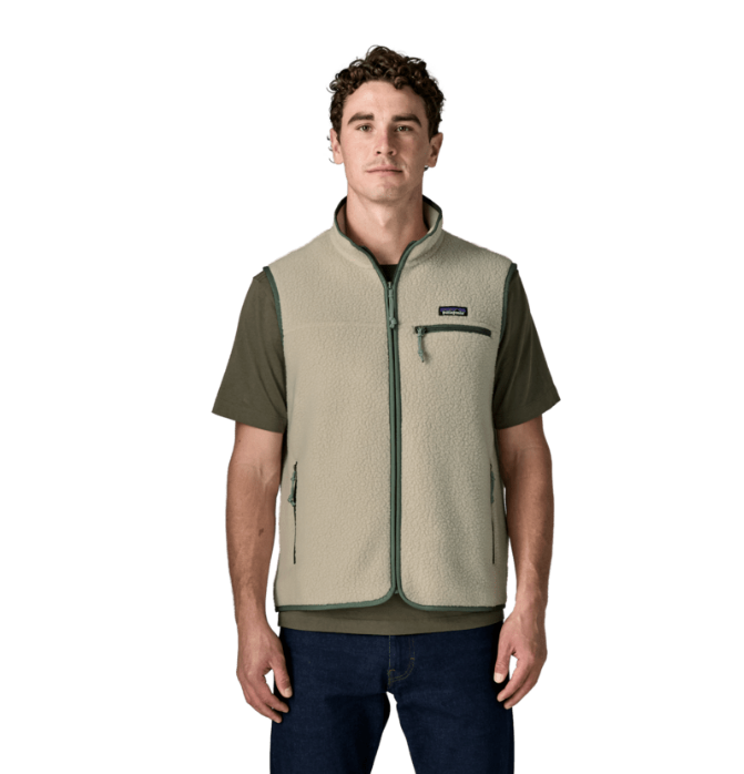 Retro Pile FLeece Vest Man