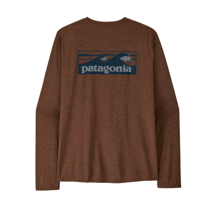 berm brown/light berm brown Long Sleeved Capilene Cool Daily Man