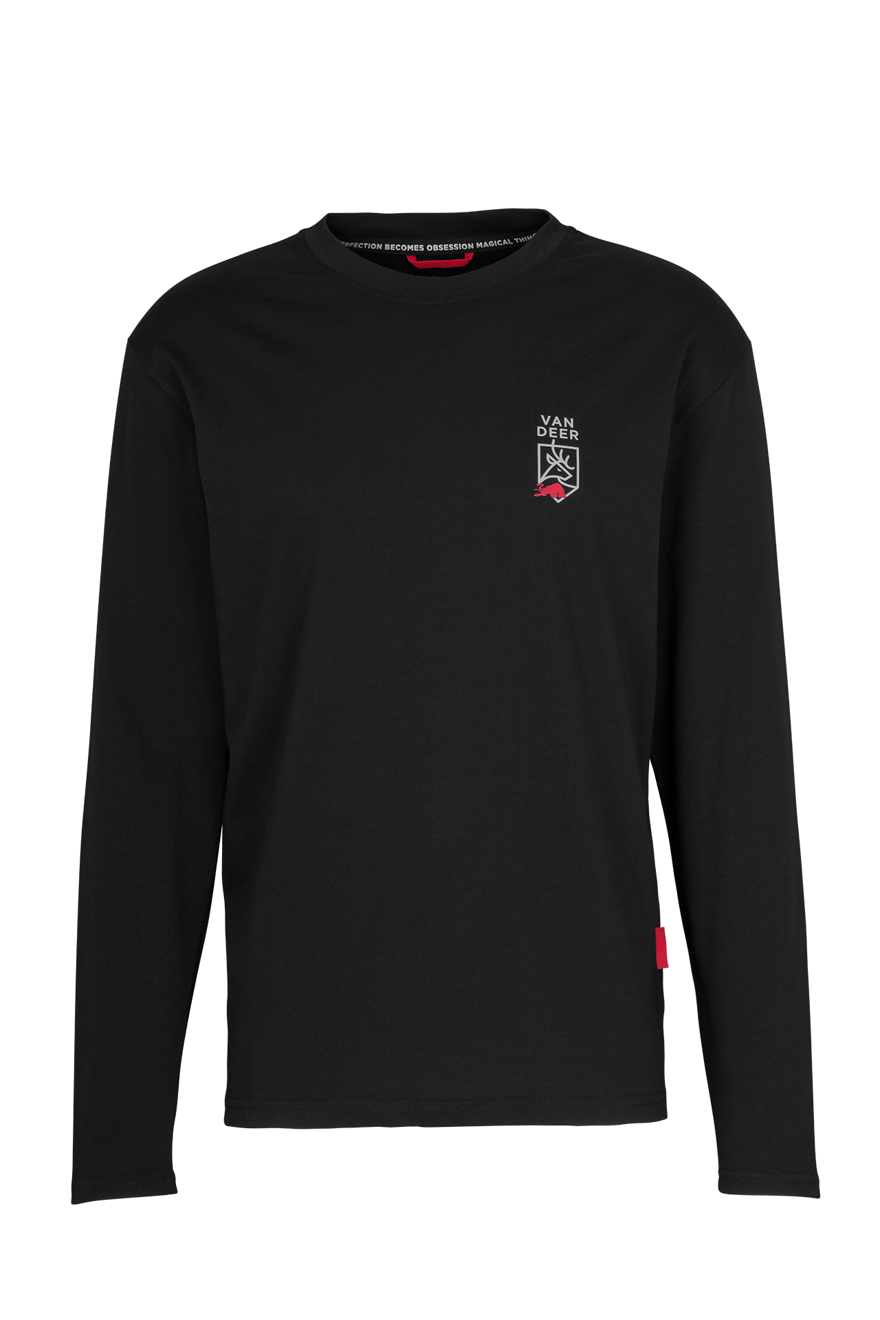 black Essential Longsleeves T-shirt