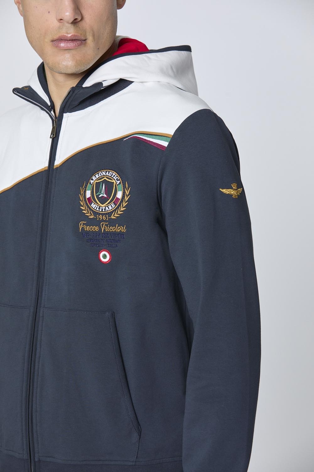 Color-Block Hoodie M