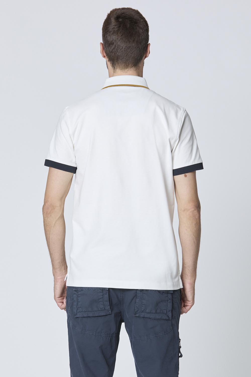 Embroidered Color-Block Polo M