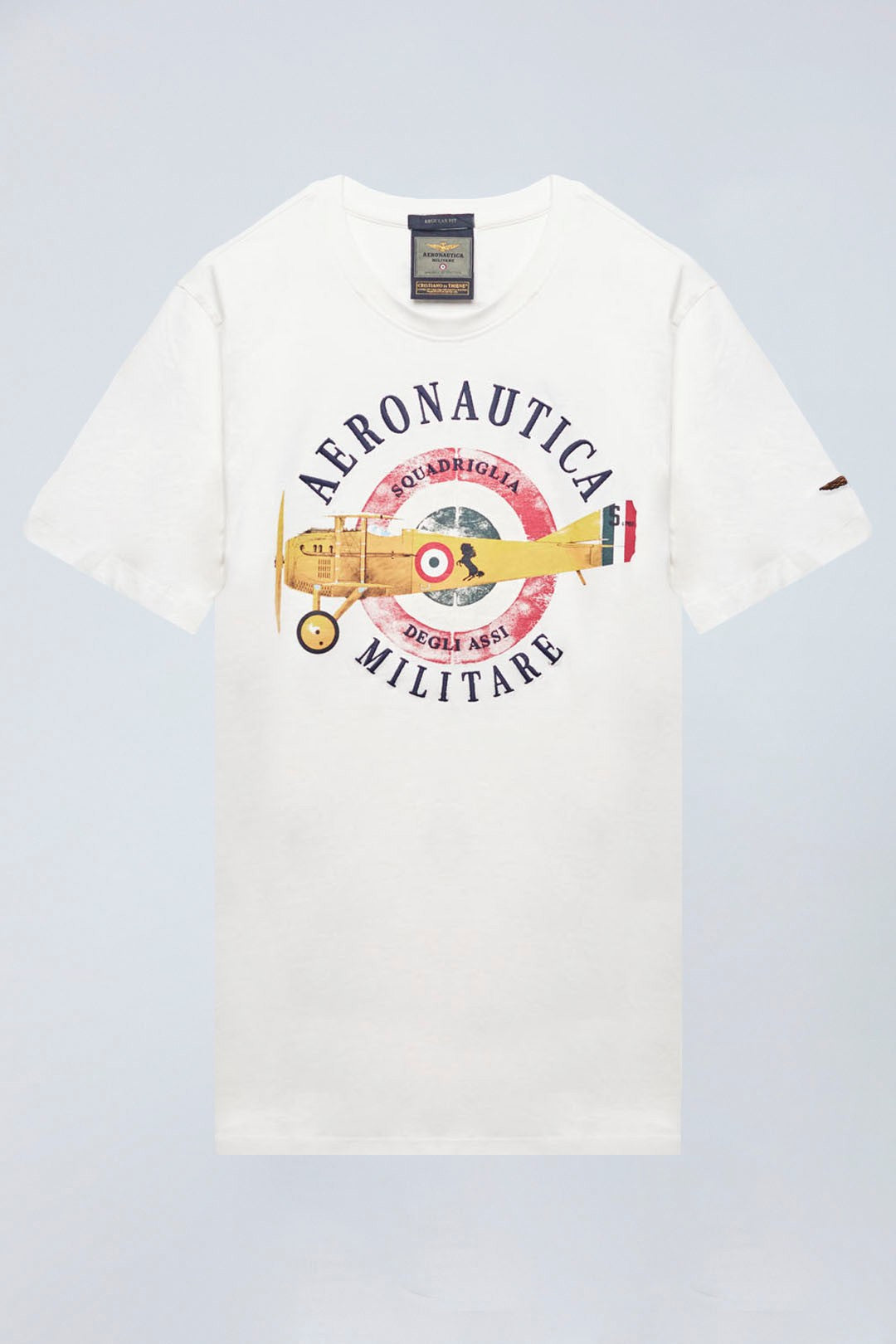 milk white Squadriglia Degli Assi T-shirt M