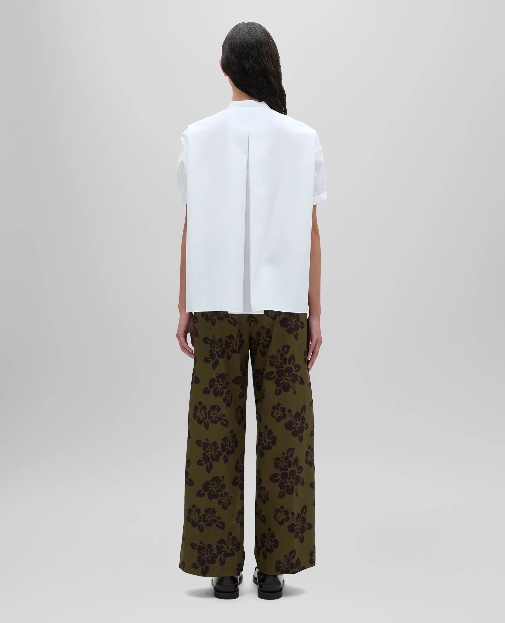 Short Sleeved Poplin Shirt W