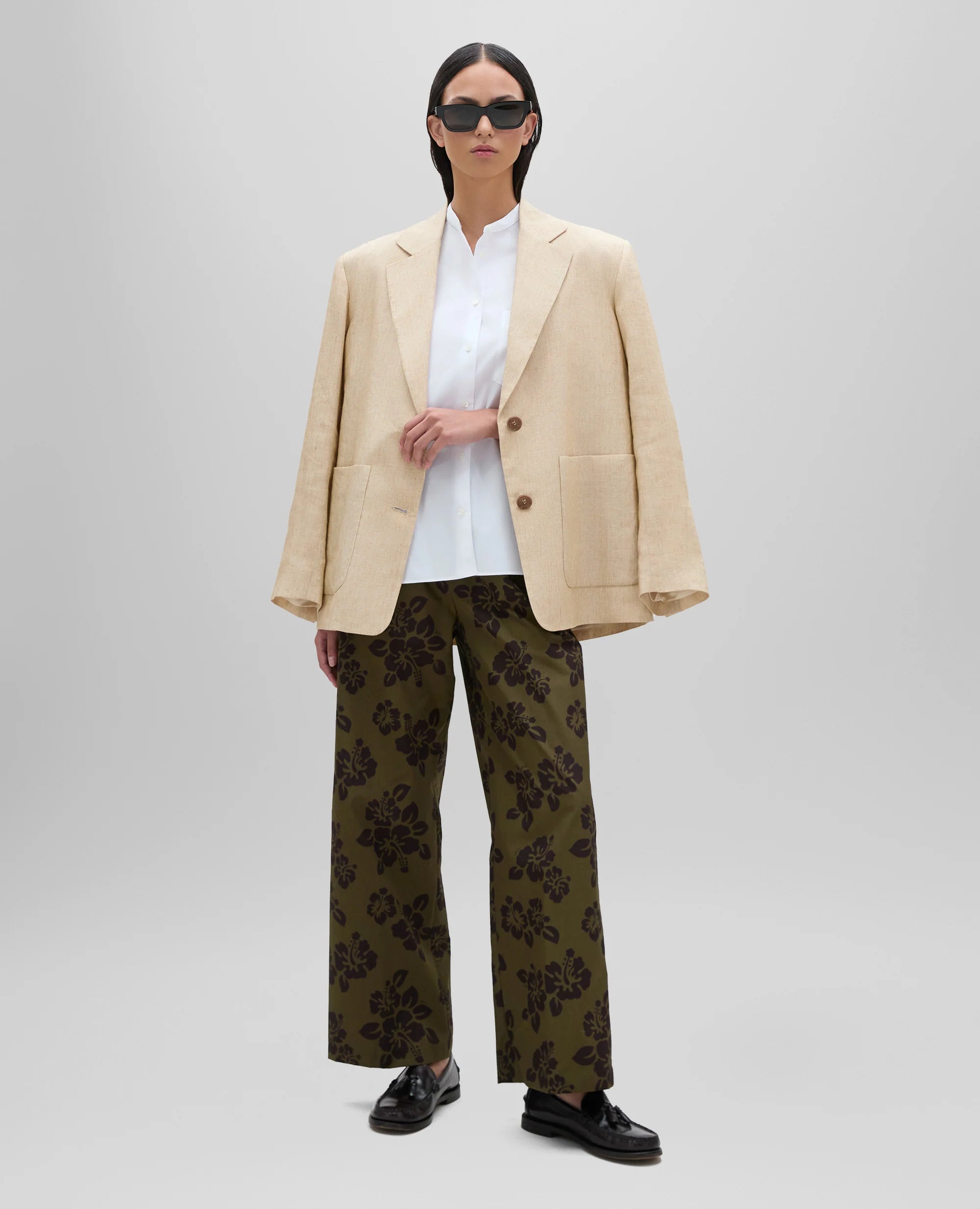 Short Sleeved Poplin Shirt W