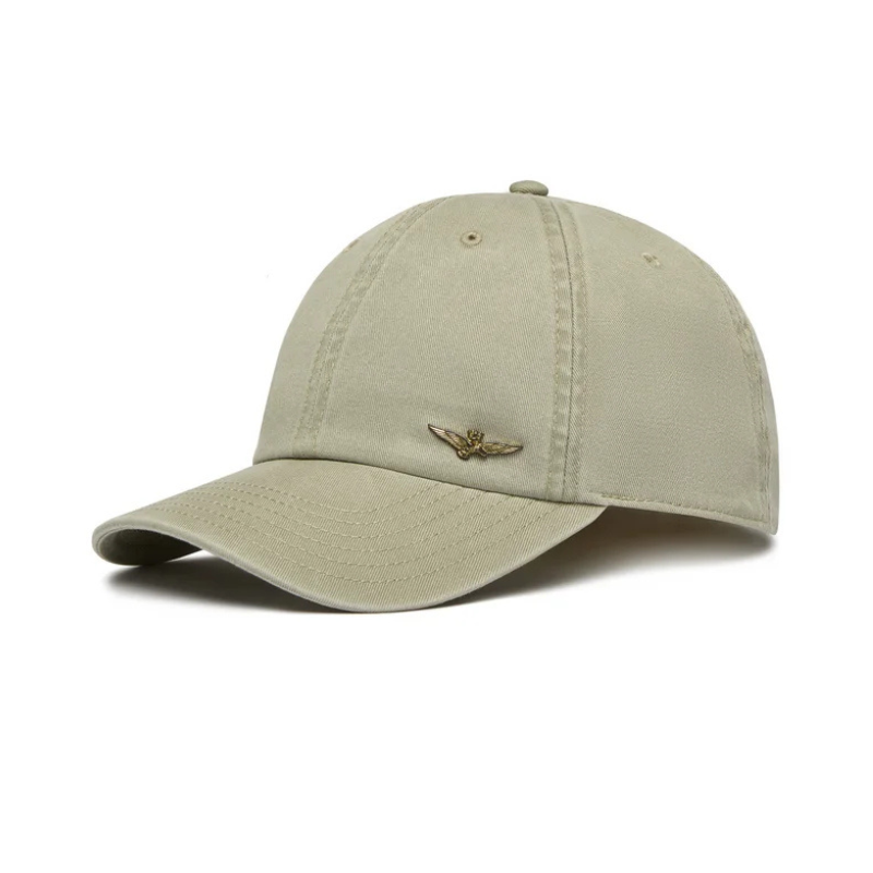 Cap With Metallic Eagle Emblem