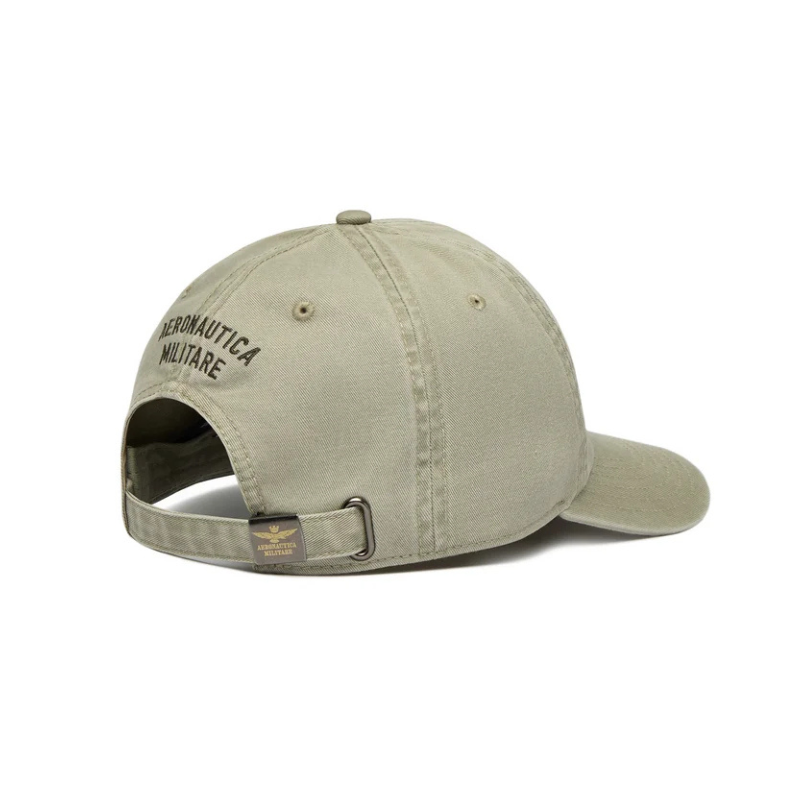 Cap With Metallic Eagle Emblem