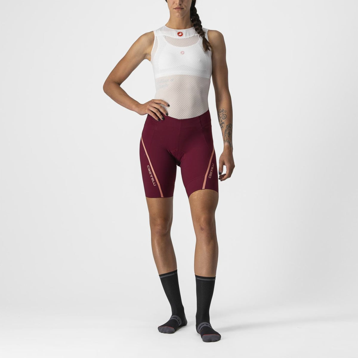 bordeaux/blush Velocissima 3 Short W