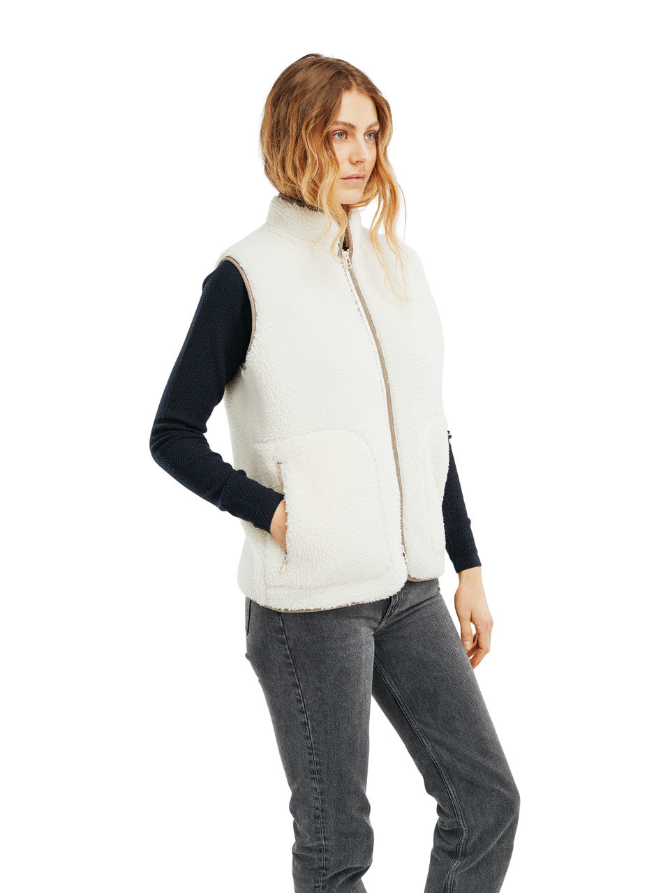 Veøy Pile Fleece Vest Women | BOTËGHES LAGAZOI