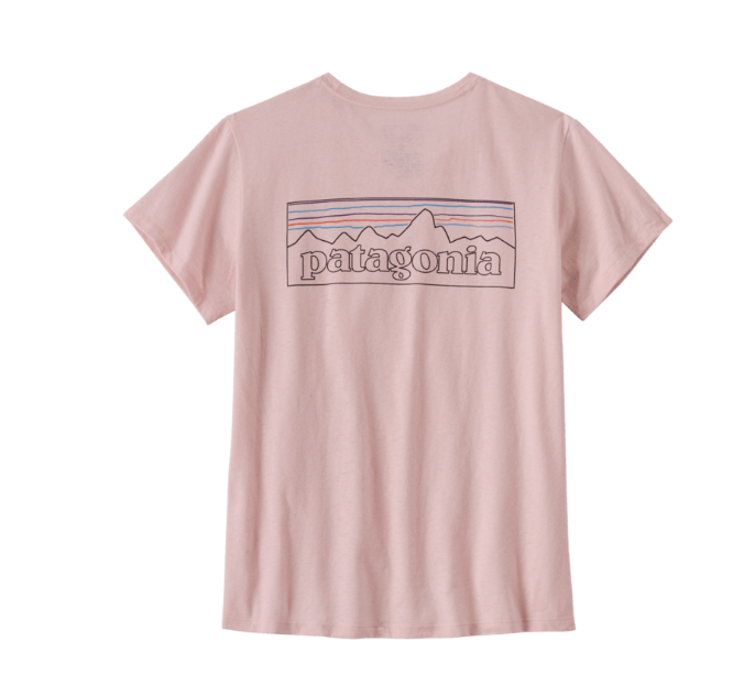 p-6 outline/whisker pink P-6 Logo Responsibili-Tee W