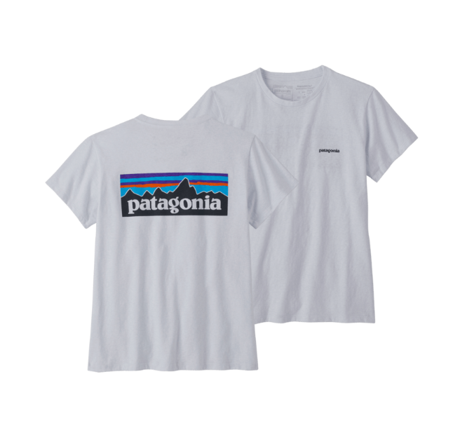 white P-6 Logo Responsibili-Tee W