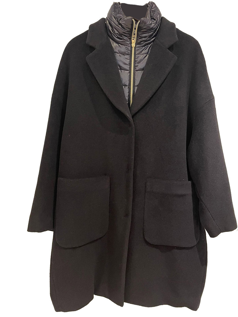 Velur & Nylon Ultralight Coat