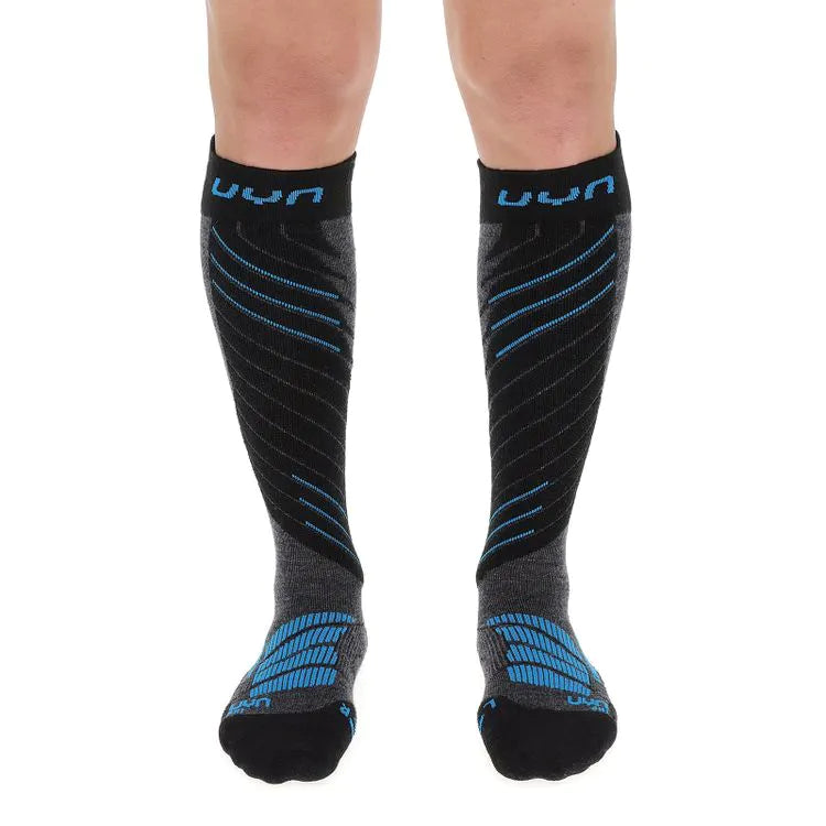 Ski Comfort Fit Socks Grey Melange Men | BOTËGHES LAGAZOI