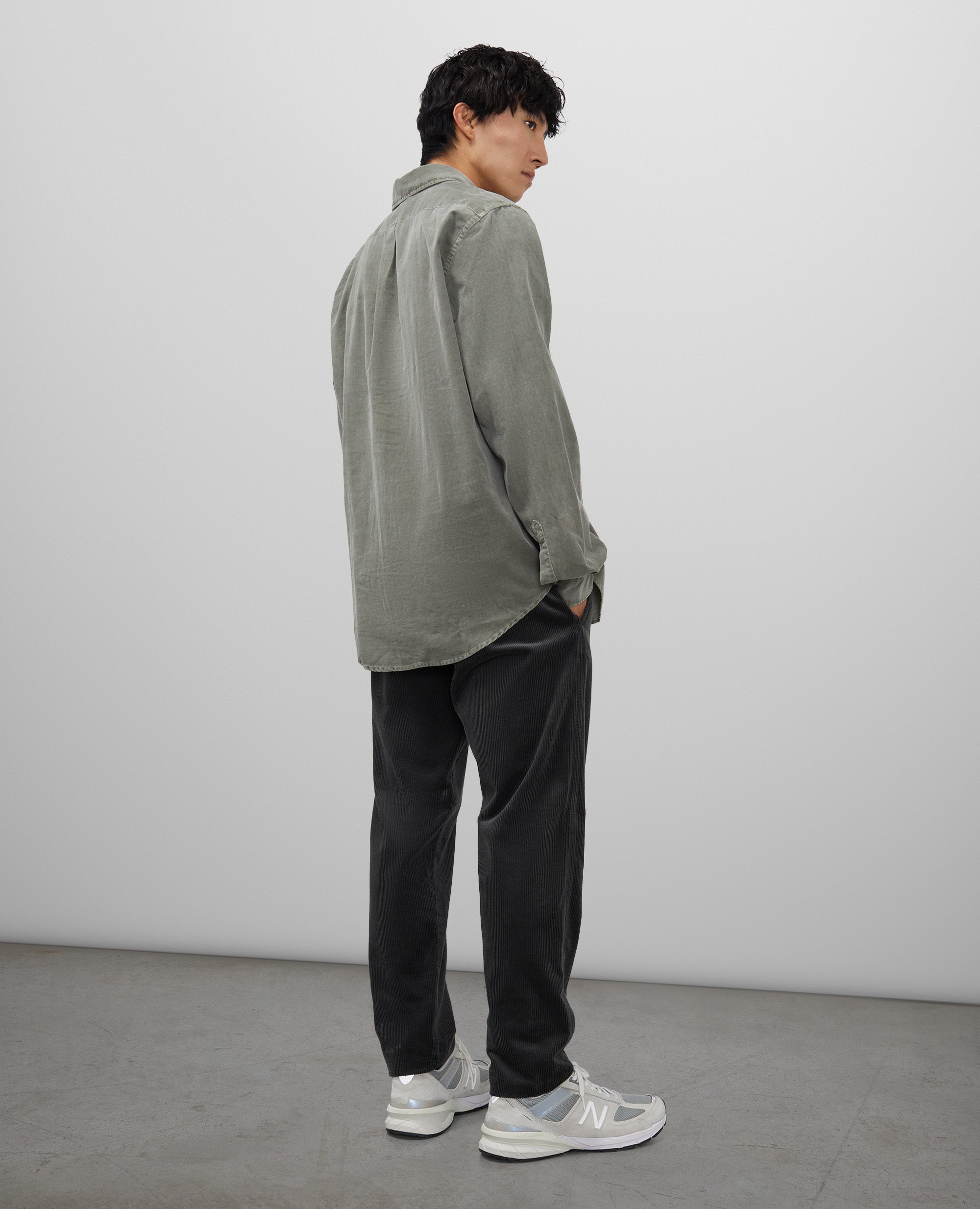 Button Down Corduroy Shirt M