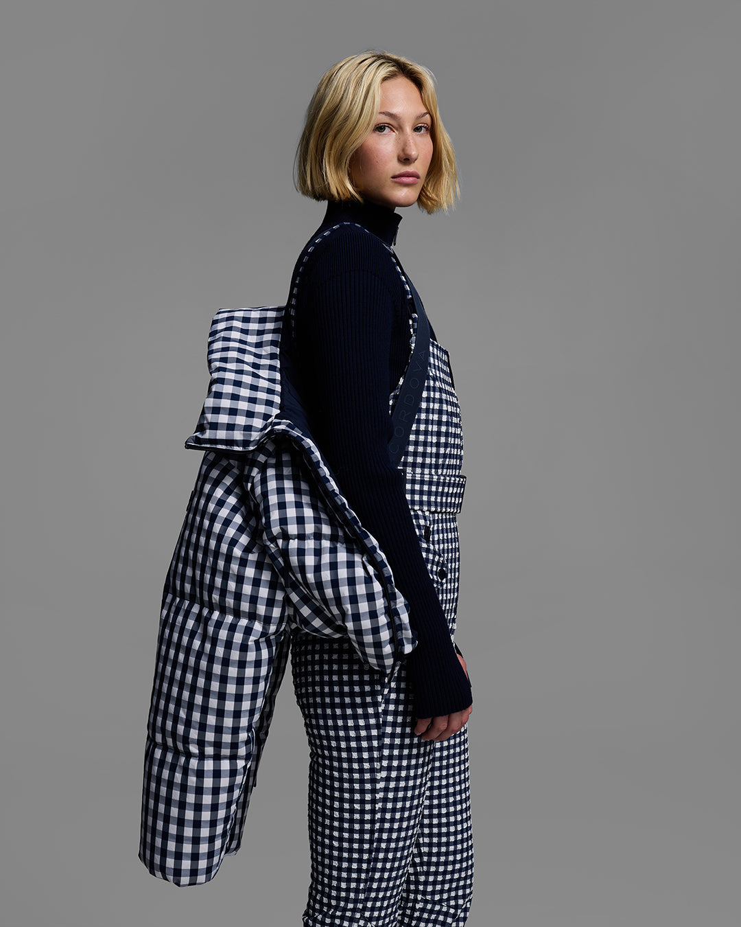 Cortina Gingham Down Ski Jacket W