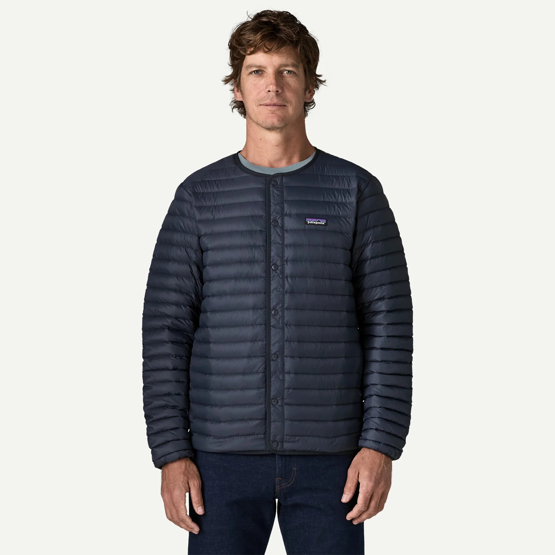 Lihtweight Down Sweater Cardigan Man