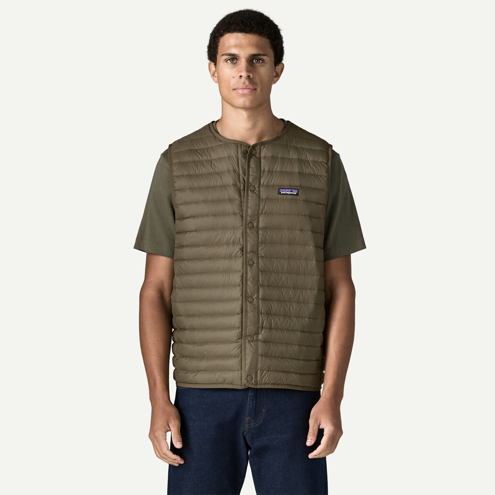 Lightweight Down Sweater Vest Man