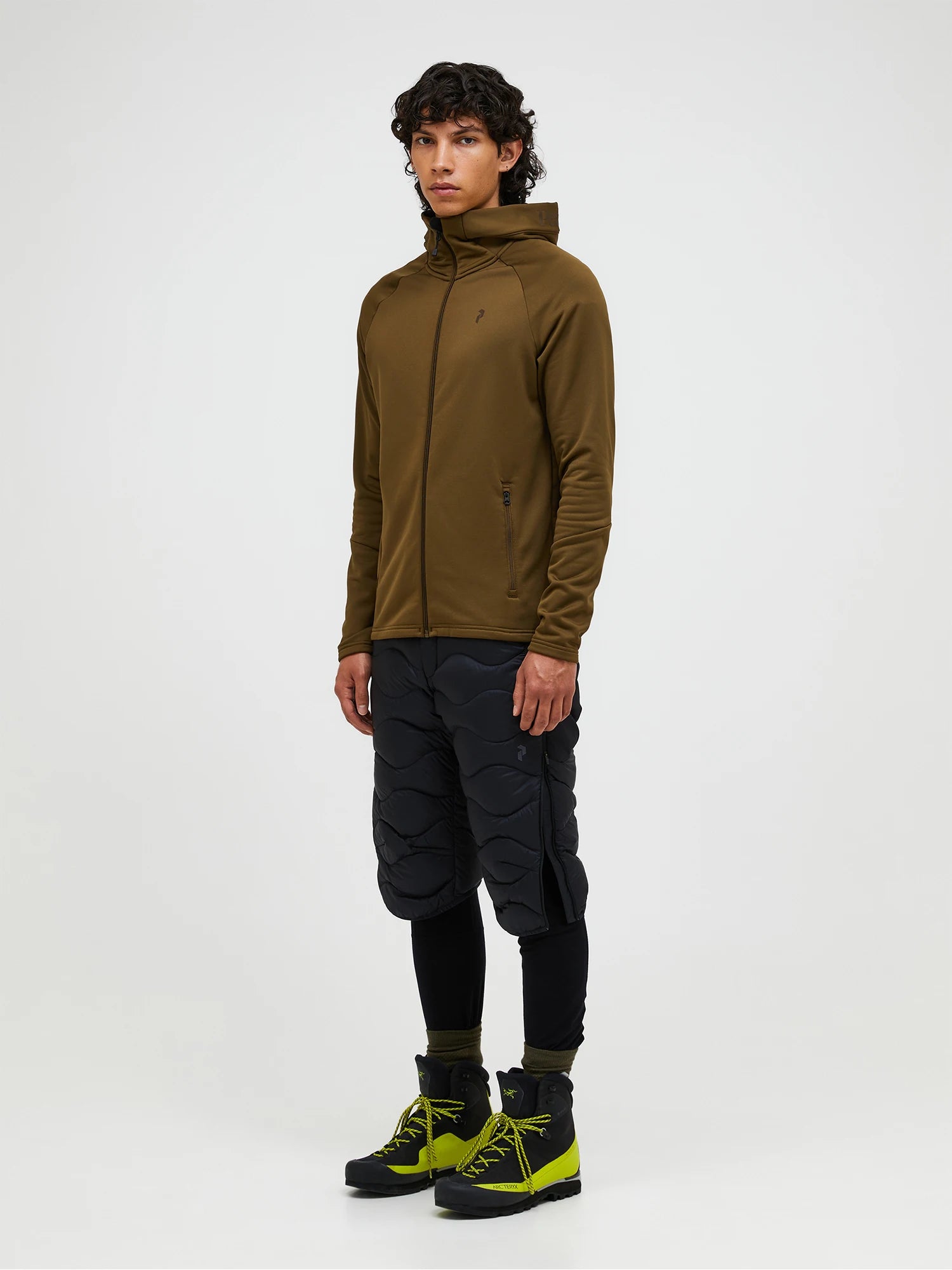 Rider Essentials Midlayer Zip Hood Man