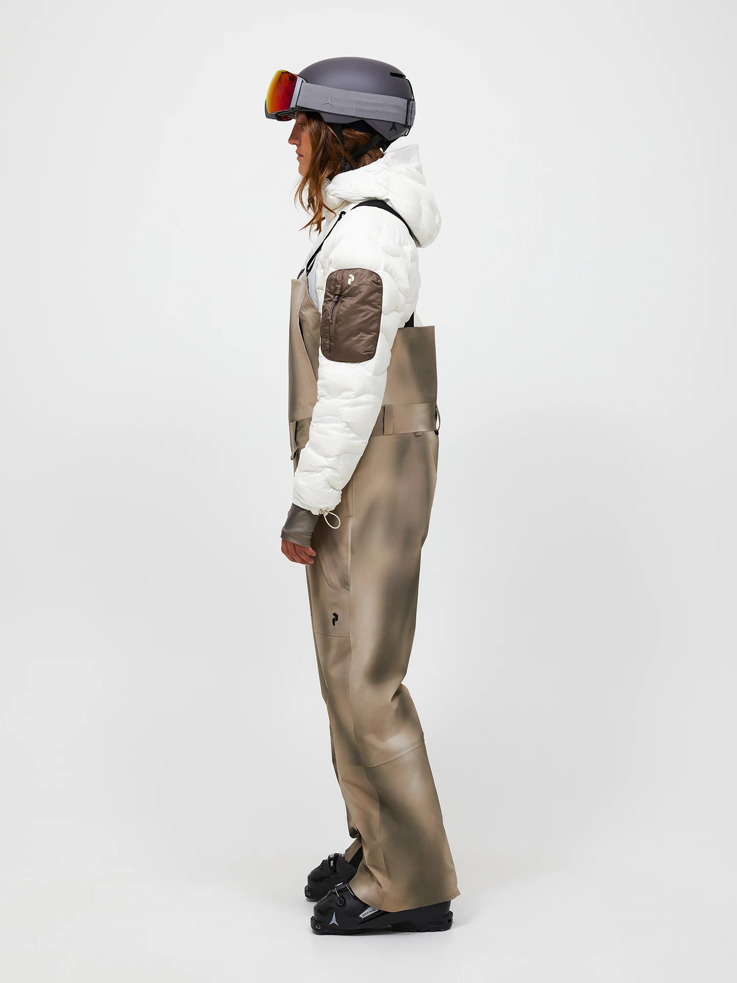 Edge 3L AOP Shell Bib Pants Wmn