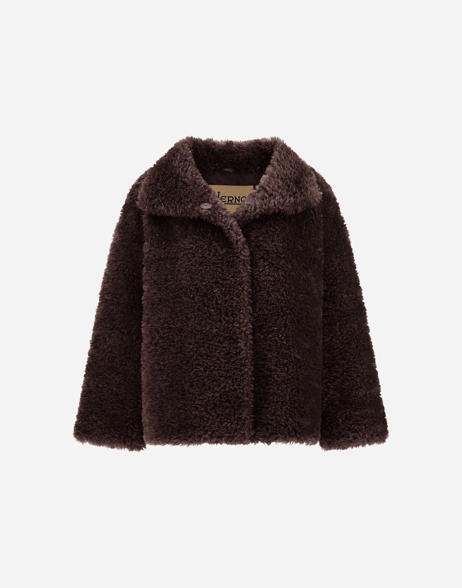 Curly Effect Fur Touch Short Jacket Wmn