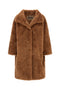 Coat in Curly-Effect Faux Fur Wmn