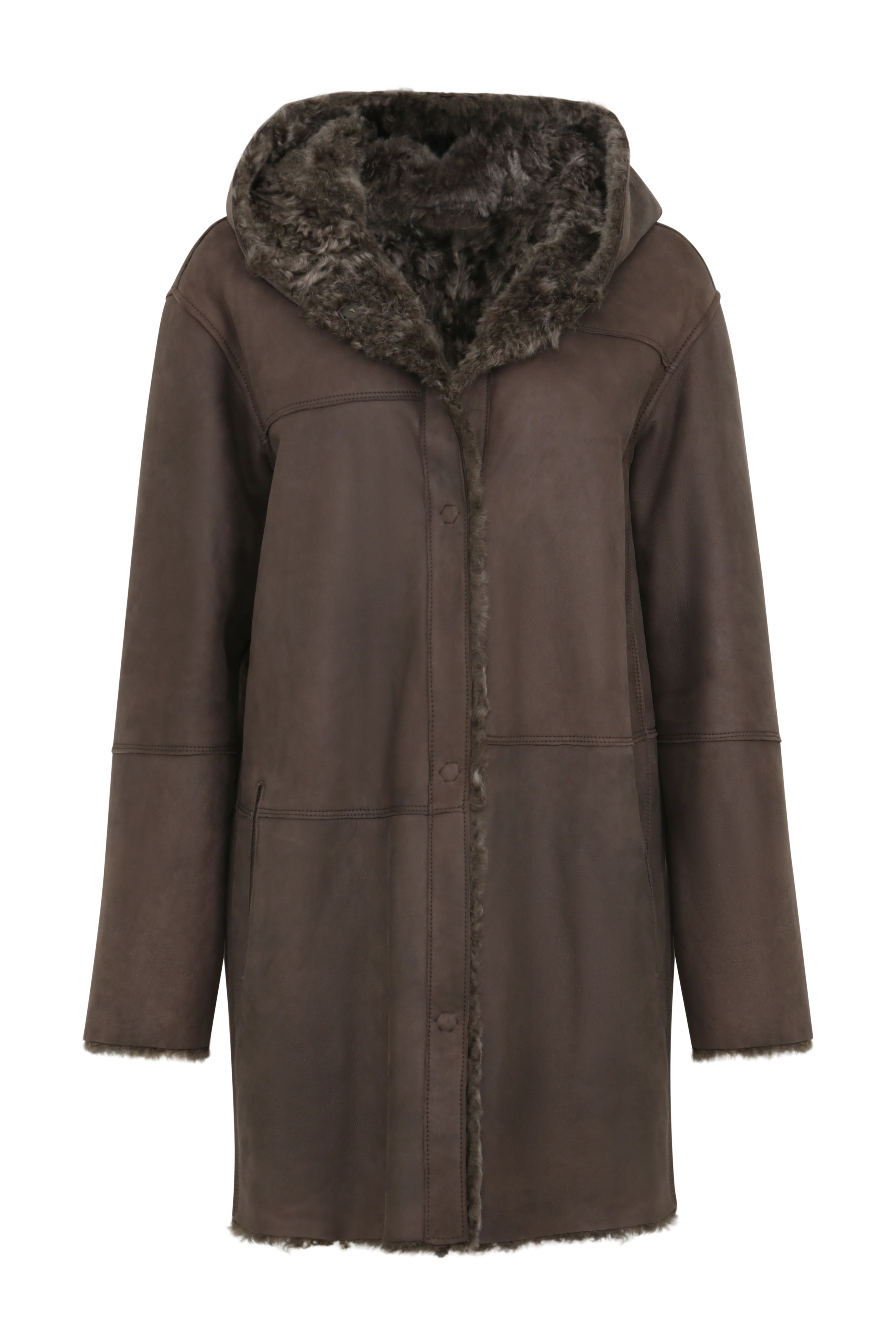 Olivera Lambskin Coat Wmn