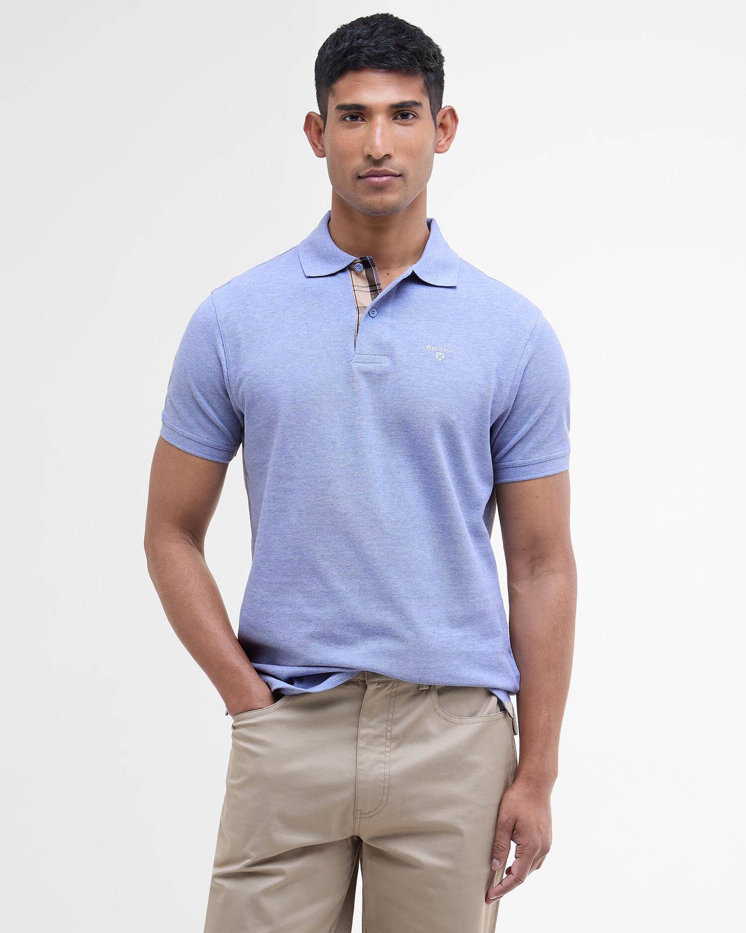 Tartan Pique Polo Man