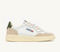 Medalist Low White and Bronze Green Suede Man