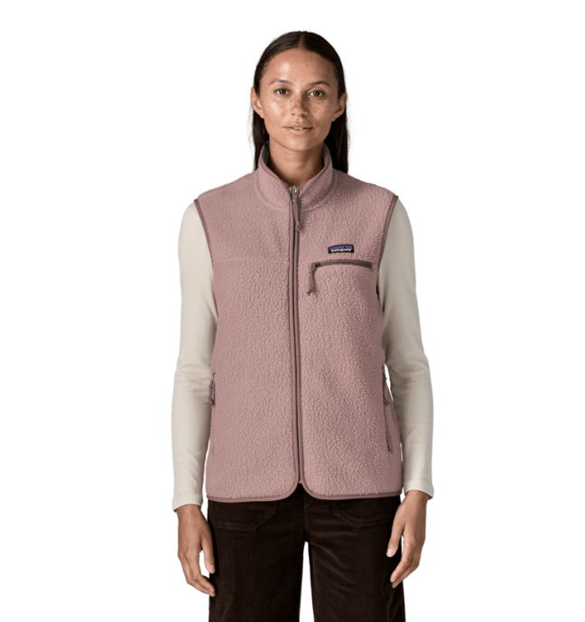 Retro Pile Fleece Vest Wmn